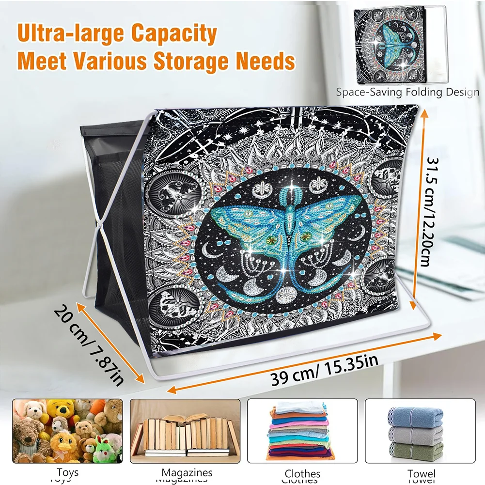 DIY Moth Special Shape Diamond Painting Storage Rack for Adults Kids