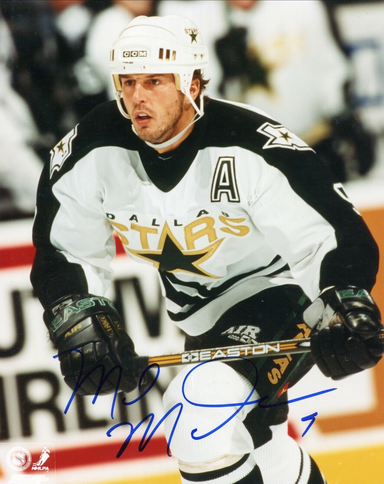 Mike Modano HOF Minnesota Dallas Stars Signed Autographed 8x10 Glossy Photo Poster painting COA