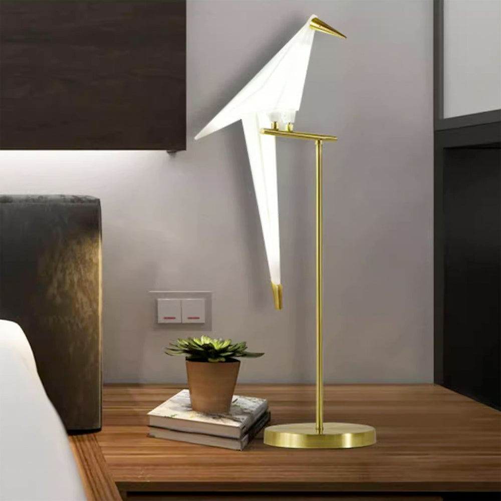 Nordic Paper Cranes LED Bird Table /Floor Lamp for Living Room