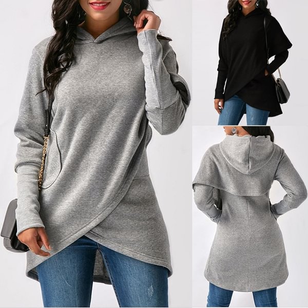 2019 Fashion Autumn Winter Women's Long Sleeve Sweater Hoodies Lady Casual Hooded Sweatshirts - Shop Trendy Women's Fashion | TeeYours