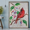 >SALE<5D Special Shaped Crystal Red bird DIY Full Drill Diamond Painting