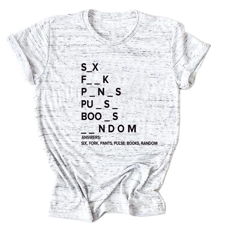 Stylish crewneck women's new short sleeve loose letter T-shirt