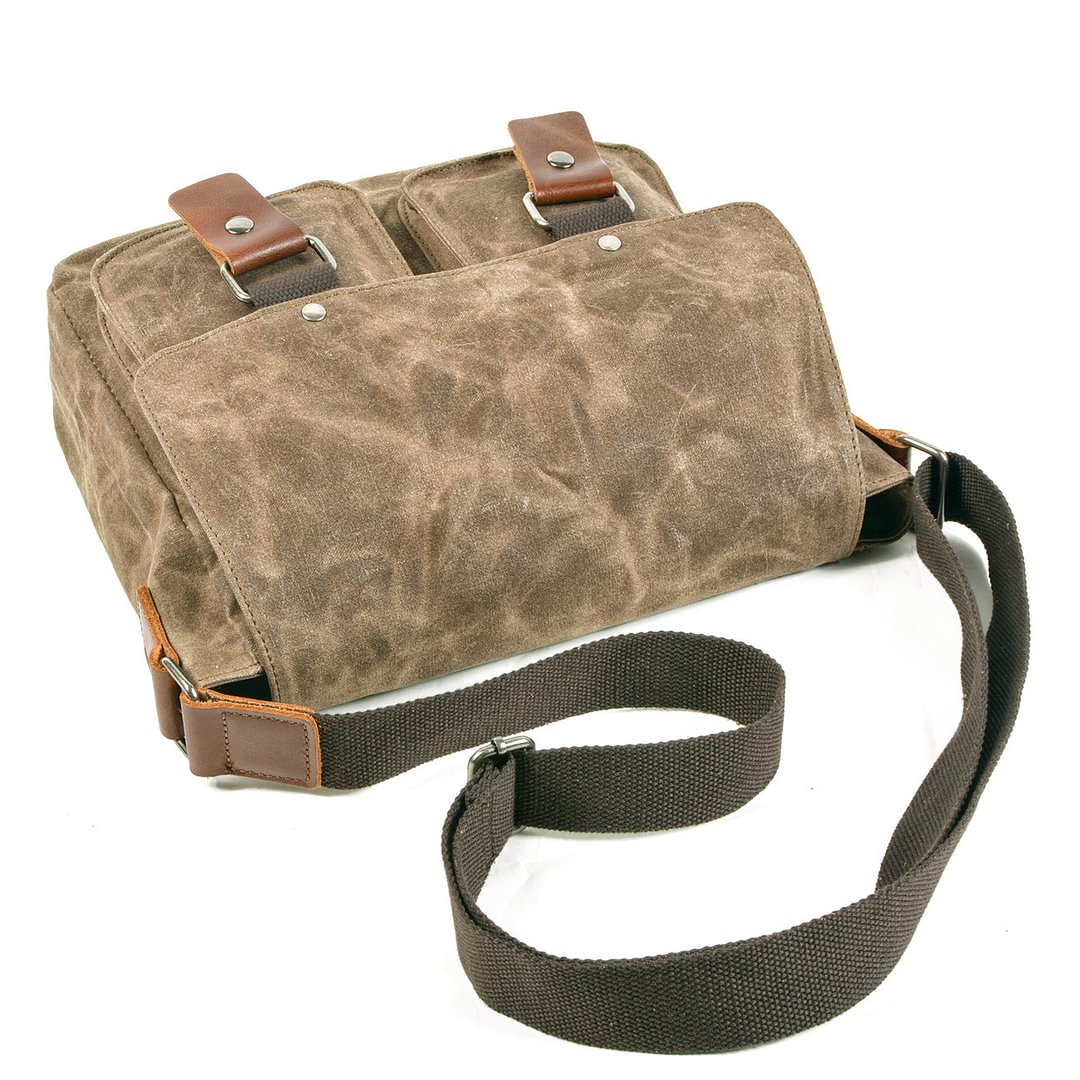 Mens Tactical Retro Waterproof Shoulder Bag Canvas Bag-Compassnice®
