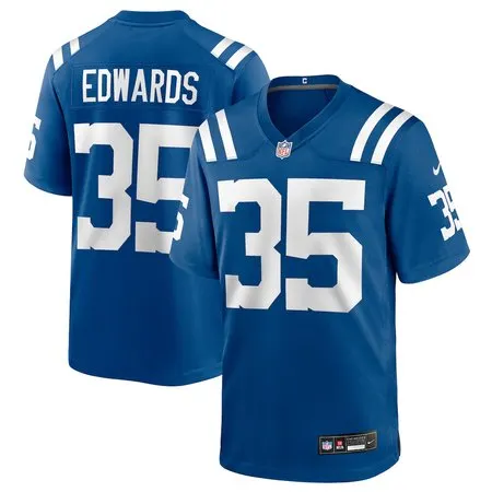 Youth Indianapolis Colts #35 Johnathan Edwards Royal Team Game Jersey