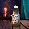 Bouteille de bougie d&rsquo;amour en bois - Bougeoir artisanal 5d bricolage