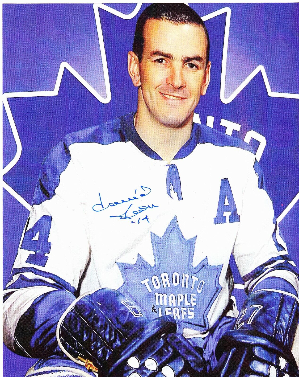 Dave Keon signed Toronto Maple Leafs 8x10 color Photo Poster painting #2