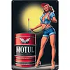 Huile MOTUL - Panneaux en &eacute;tain m&eacute;tallique(30*40cm)