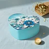 Flower DIY Diamond Painting Heart-Shaped Jewelry Box Decorative Storage Case