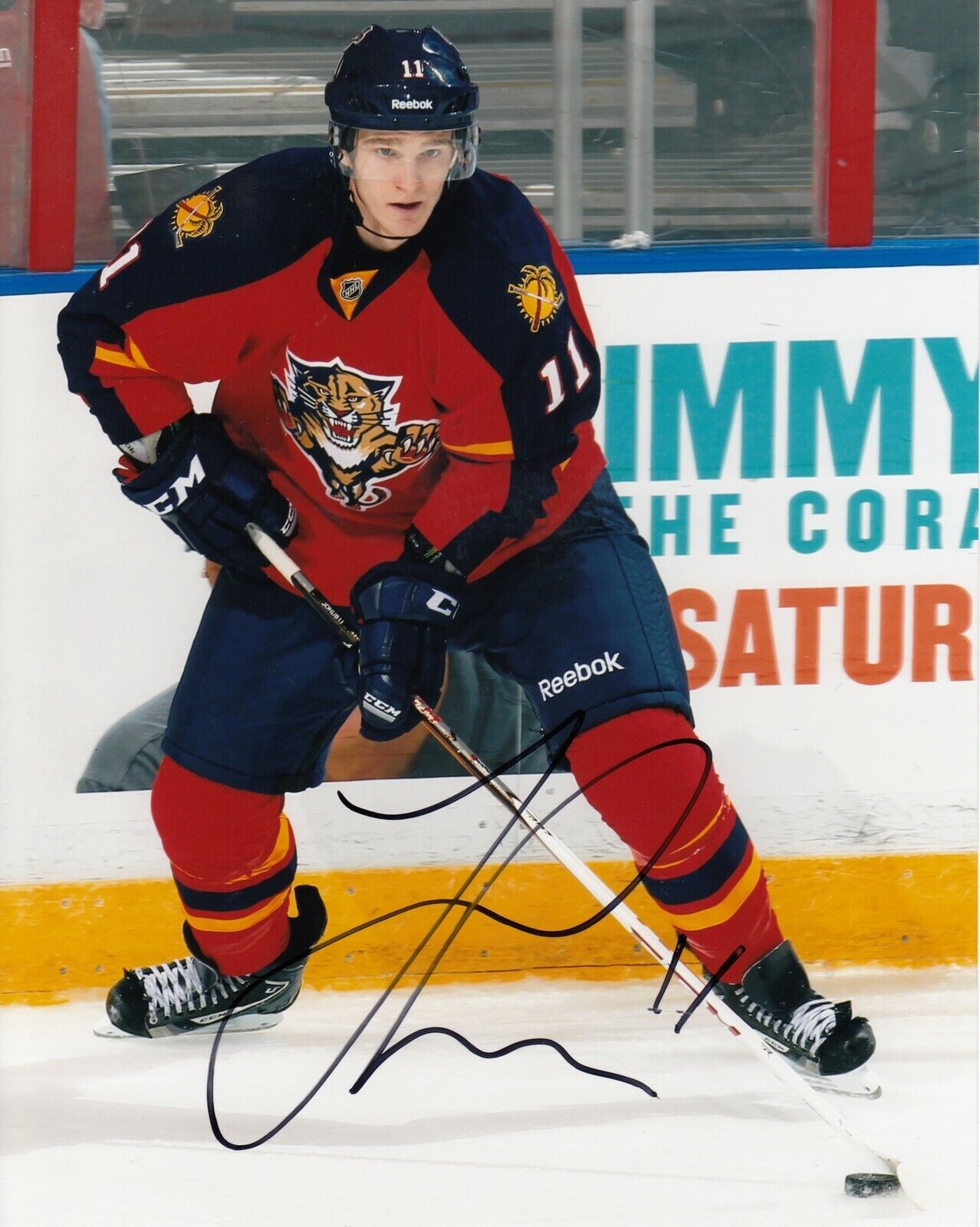 Jonathan Huberdeau #0 8x10 Signed Photo Poster painting w/ COA Florida Panthers 033119