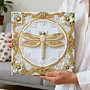 Dragonfly DIY Pearl Diamond Art Kit for Adults Home Decor 25x25cm With Frame