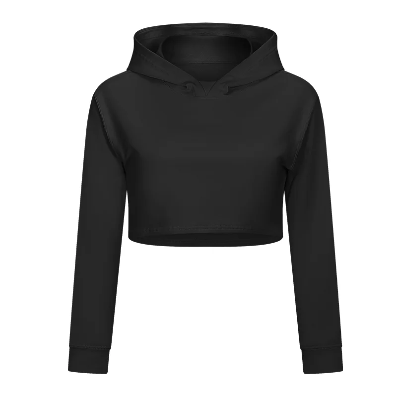 High quality athletic cropped hoodie