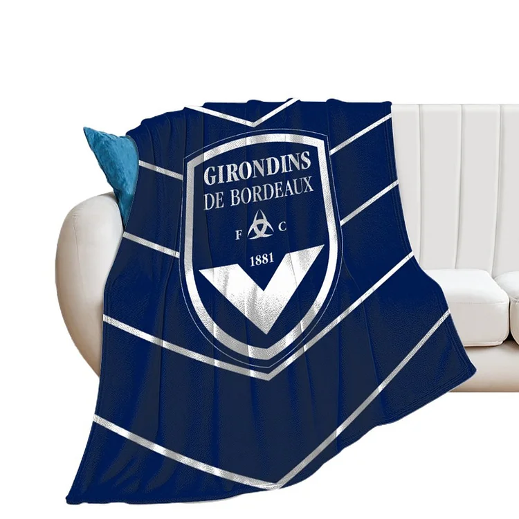 FC Girondins De Bordeaux Caen Couvertures De Jet En Flanelle Pour Canapé Couvertures Pour Climatiseurs