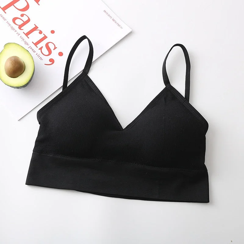 Women Tube Top Female Crop Top Push Up Bra Sport Active Bra Sexy Lingerie Fitness Seamless Underwear Brassiere Bandeau Top Tank