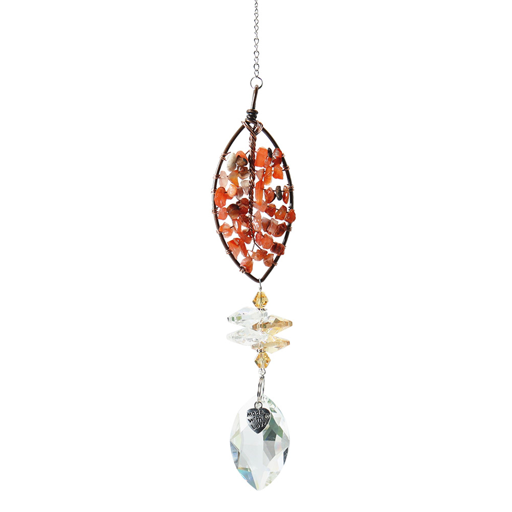 

Orange Leaf - Art Crystal Suncatcher, 501 Original