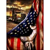 Diamond Painting -DIY Full Square Drill American Flag Car