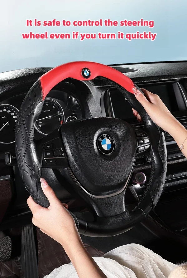 Ultra-thin 5D Suede Car Steering Wheel Cover