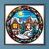 Diamond Painting-DIY Full Round Drill Santa Claus Outside(40x40cm)