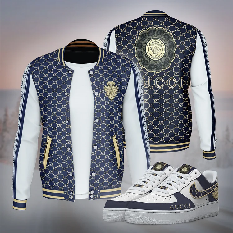 Premium GG Jacket Matching AF1 Sneaker Hot 2024 – BJ+F8-TDP2601D002+TDP1010C01