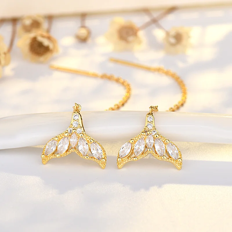 Crystal Mermaid Earrings
