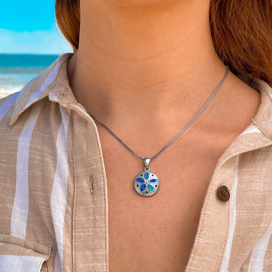 Opal Sand Dollar Necklace