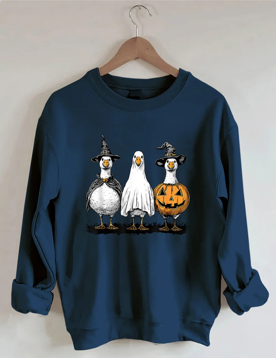 Halloween Cute Duck Ghost Sweatshirt