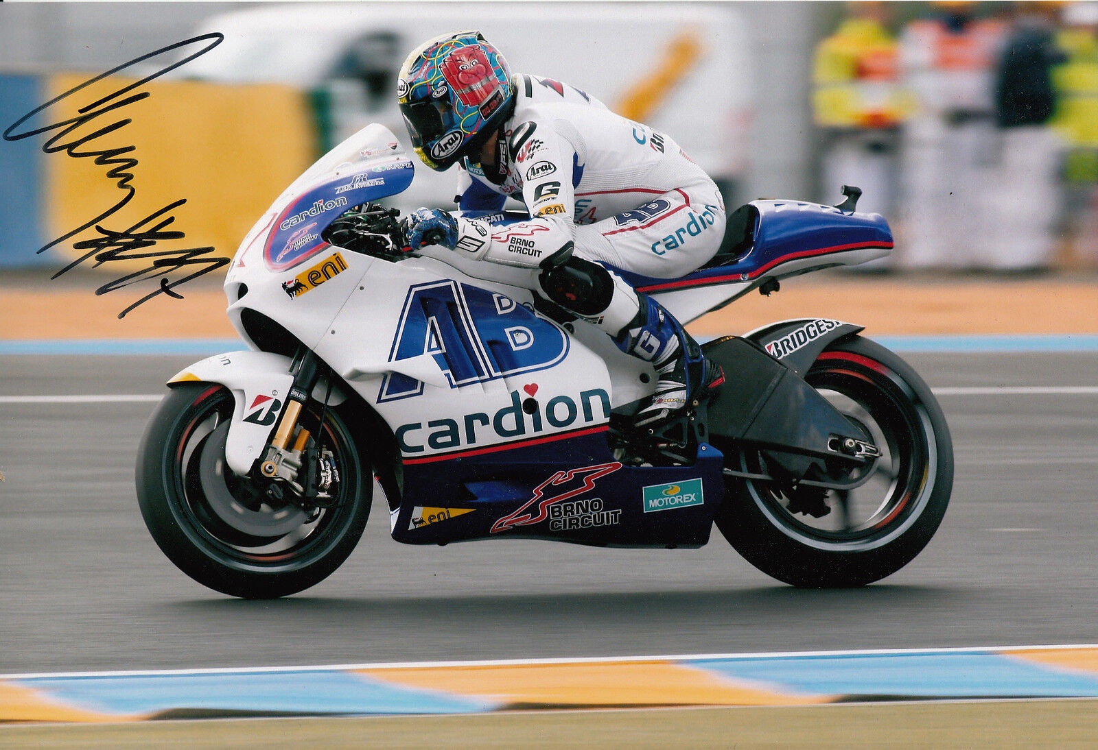 Karel Abraham Hand Signed Cardion AB MotoGP 12x8 Photo Poster painting 13.