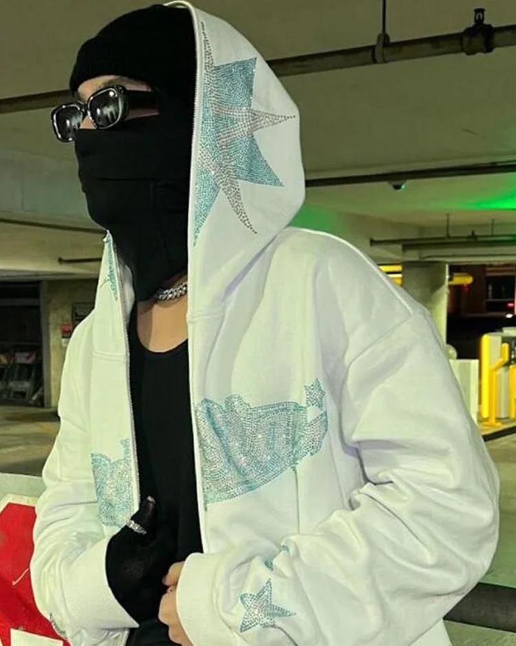Lone Star Rhinestone Printing Hoodie