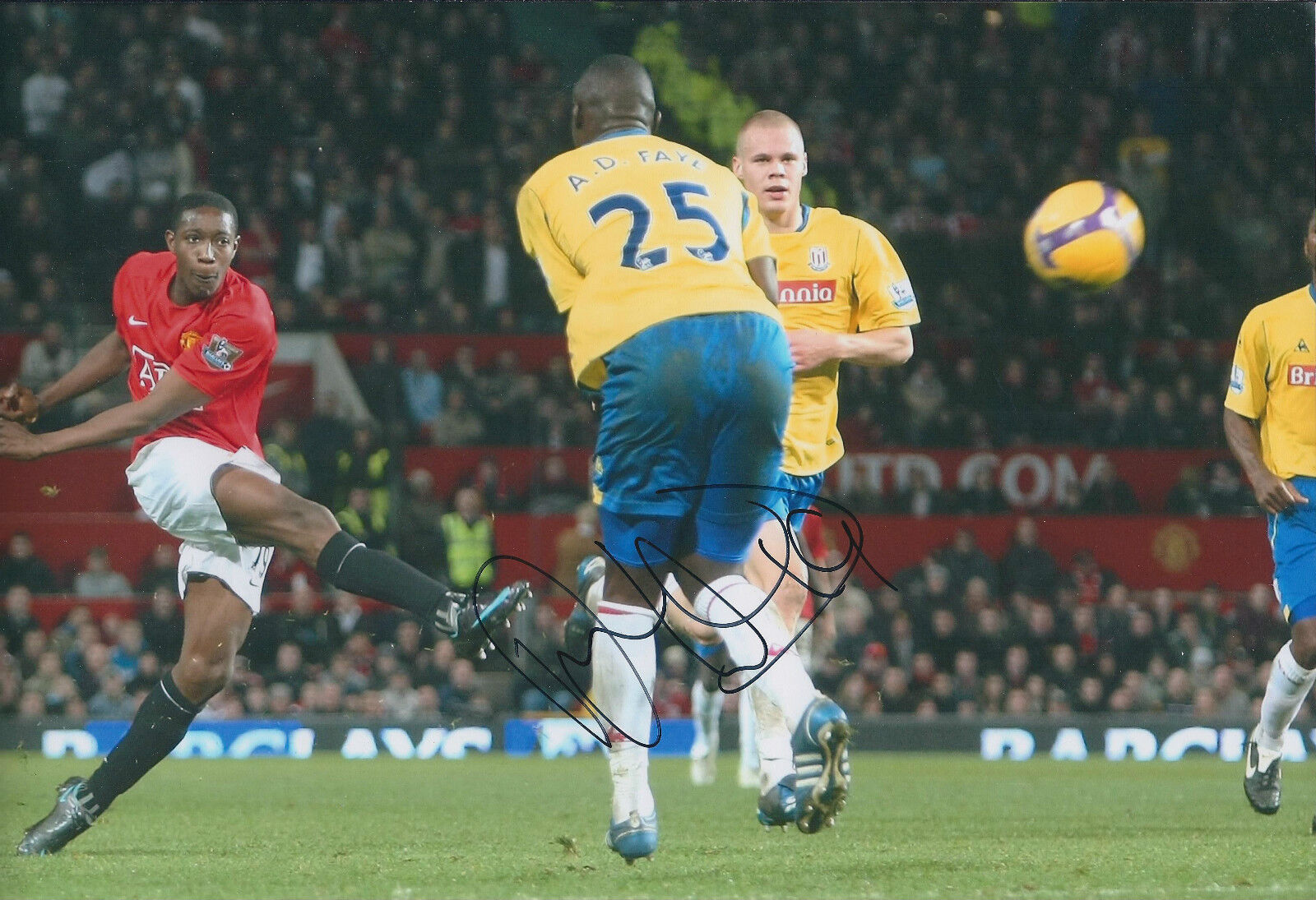 Danny WELBECK SIGNED Autograph 12x8 Photo Poster painting AFTAL COA Manchester United Striker