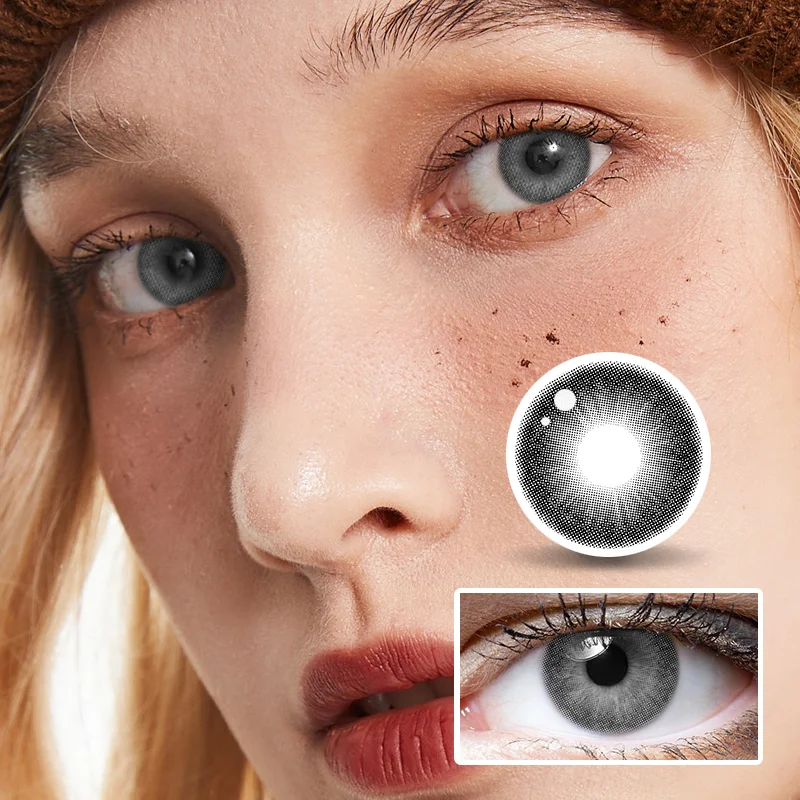 NEBULALENS Volcanic Pumice Half Yearly Prescription Colored Contacts NEBULALENS