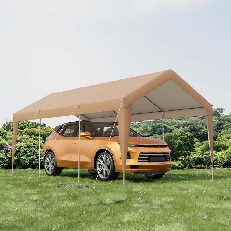 Eletriclife All-Weather 10 x 20 FT Heavy Duty Carport without Sidewalls
