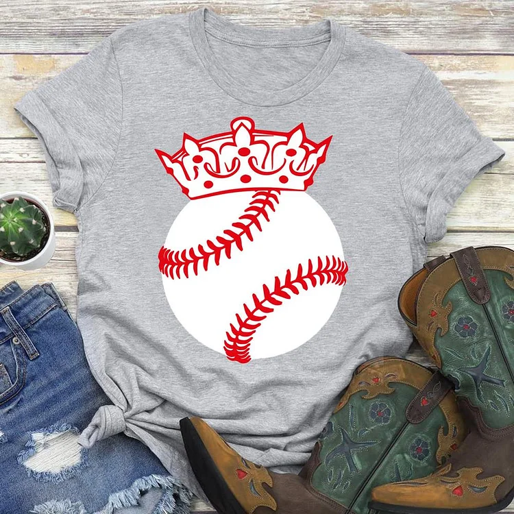 AL™ Baseball CrownT-shirt Tee -01355-Annaletters