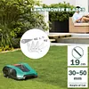 18Pcs Grass Cutter Blade Anti-rust for Bosch Indego 800 1000 1200 (Silver)