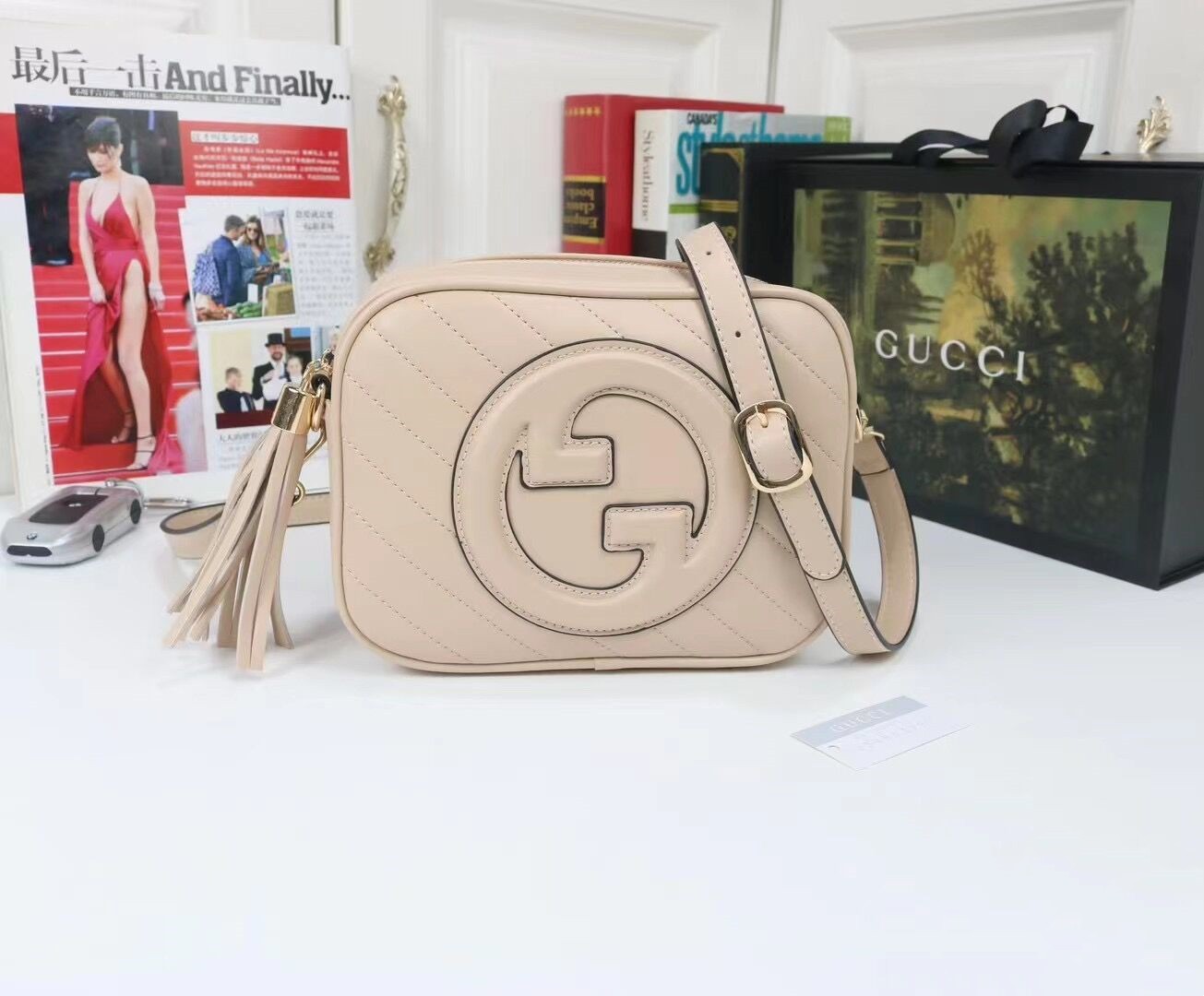 [🔥🔥🔥Factory Promotion] 2023 Latest Gucci Blondie Interlocking Double G Micro Label Zipper Closure Tassel Leather Crossbody Shoulder Bag Women - Small - Middle East Sale💥💥💥