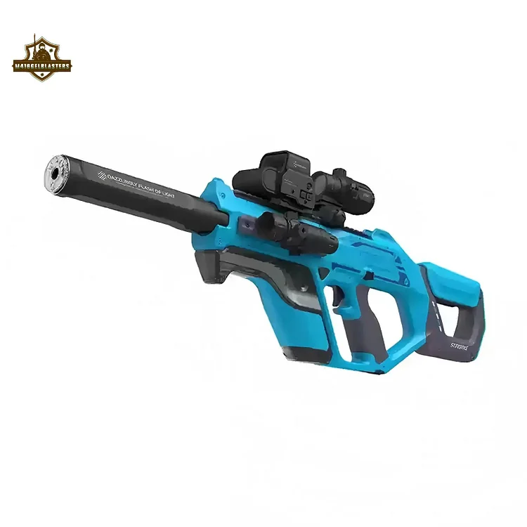 Blue Stars Hurricane angled view showing metal suppressor and accessory rail