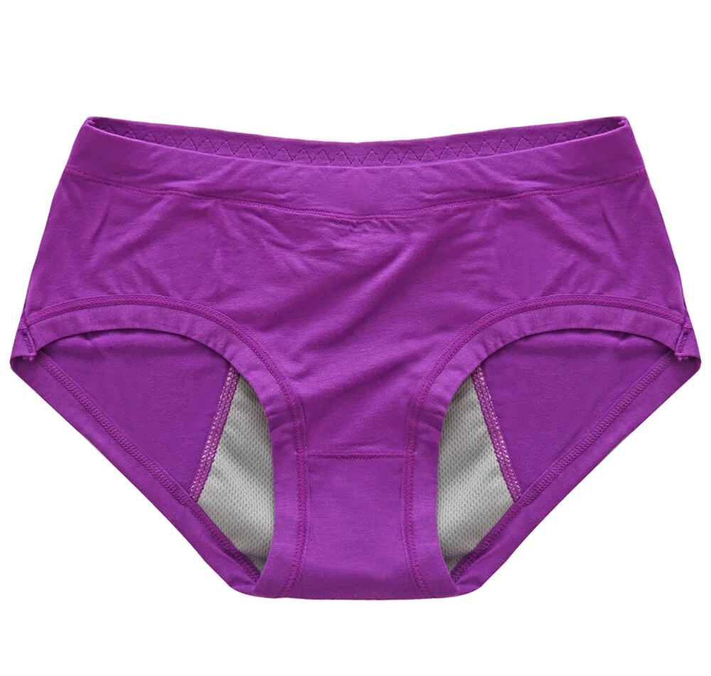 Women's Physiological Safety Pants Cotton Breathable Leak-proof Panties Girls Mid-waist Intimate Lingerie Breathable Briefs