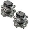 TRQ Rear Wheel Hub Bearings Assembly Set Compatible with 2011-2017 Nissan Juke 2011-2012 Leaf 2008-2013 Rogue 2014-2015 Rogue Select