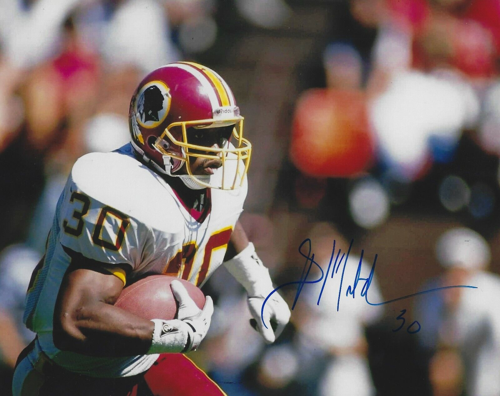 Autographed BRIAN MITCHELL Washington Redskins 8x10 Photo Poster painting w/COA