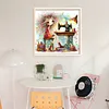 Weird Sewing Girl-11CT Stamped Cross Stitch 40*40cm/15.75*15.75in tapestrymarket