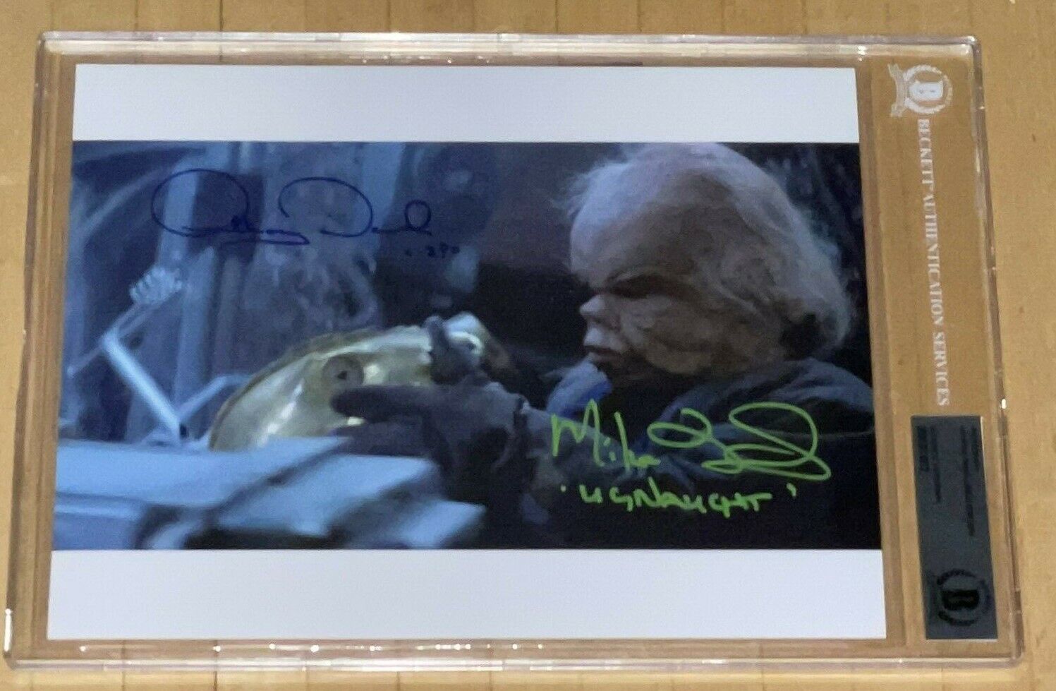 Star Wars Return of the Jedi signed ENCAPSULATED 8x10 Photo Poster painting BAS LOA Daniels+