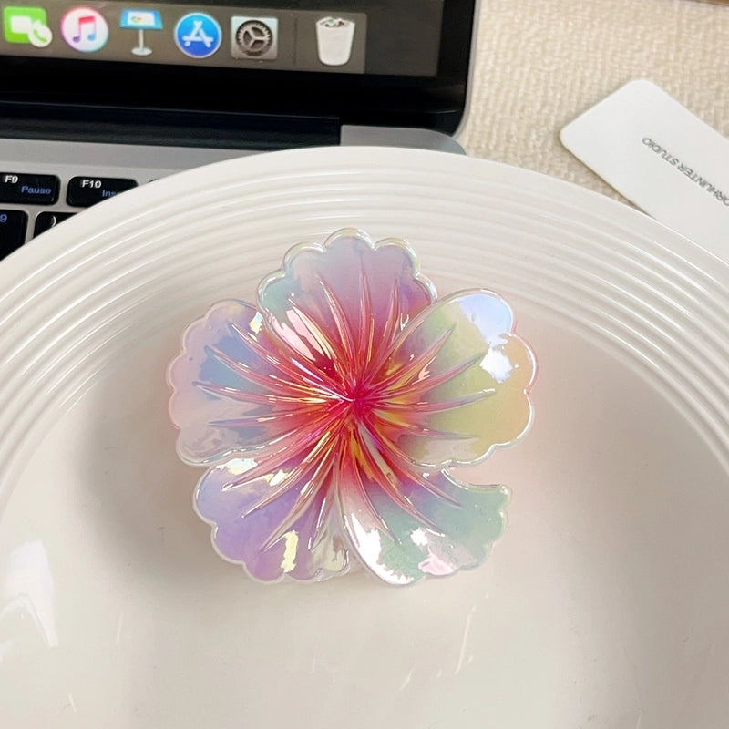 Vacation Sweet Korean Style Women’s Flower Acetic Acid Sheets Hair Claws