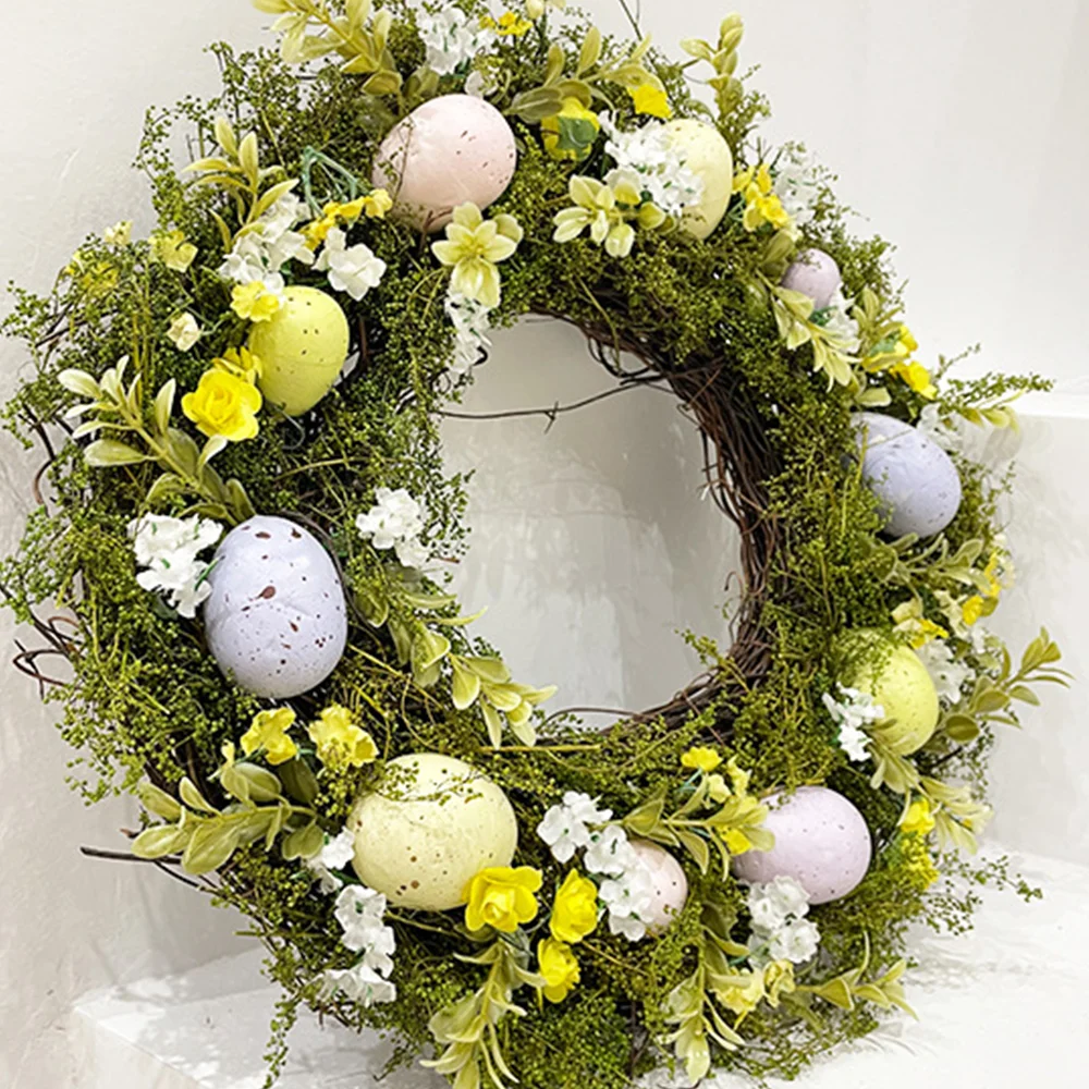 Natural Plant Nordic Easter Egg Simulation Wreath