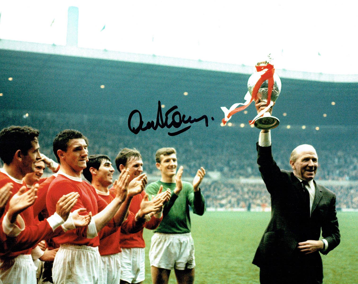 Alex STEPNEY Signed Manchester United Autograph 10x8 Photo Poster painting C AFTAL COA Man Utd