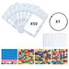 50pcs DIY Diamond Painting Werkzeuge selbstklebende Taschen f&uuml;r Bastelbedarf (wei&szlig;)
