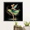 Danse fée clochette princesse-plein diamant rond peinture-40 * 40cm