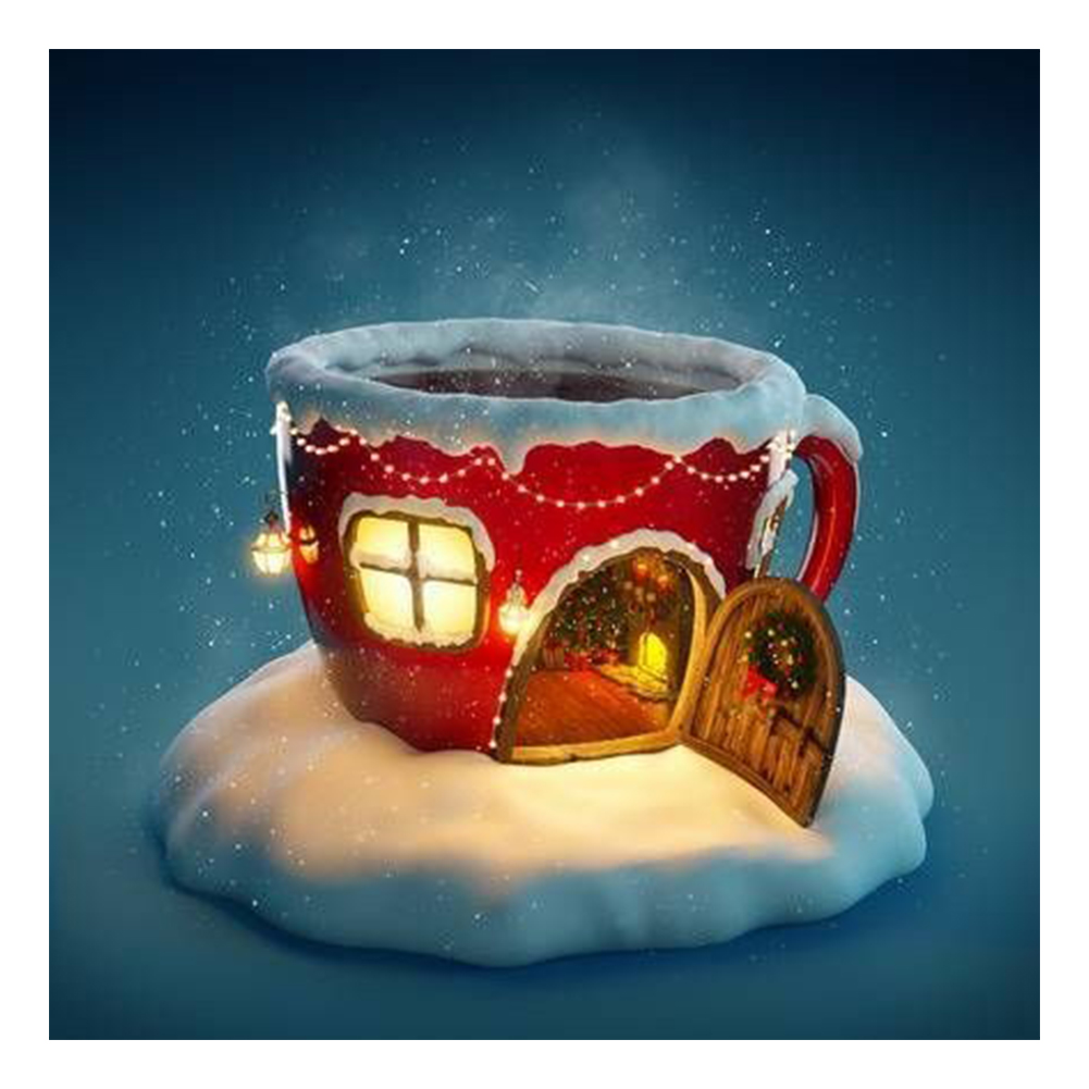 

Cup Hut - Round Drill Diamond Painting - 30*30CM, 501 Original