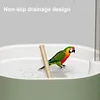 Automatic Parrot Bathtub with Circulating Shower System Parrot Bath Shower for African Grey Cockatiel Conure Budgie Lovebird