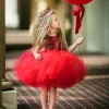 Girl Cute Princess Dress Birthday Party Sequin Formal Fluffy Cake Ball Gown - honeylives