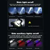 LED Tactical Flashlight with Hat Clip Super Bright Flashlight for Hiking Outdoor