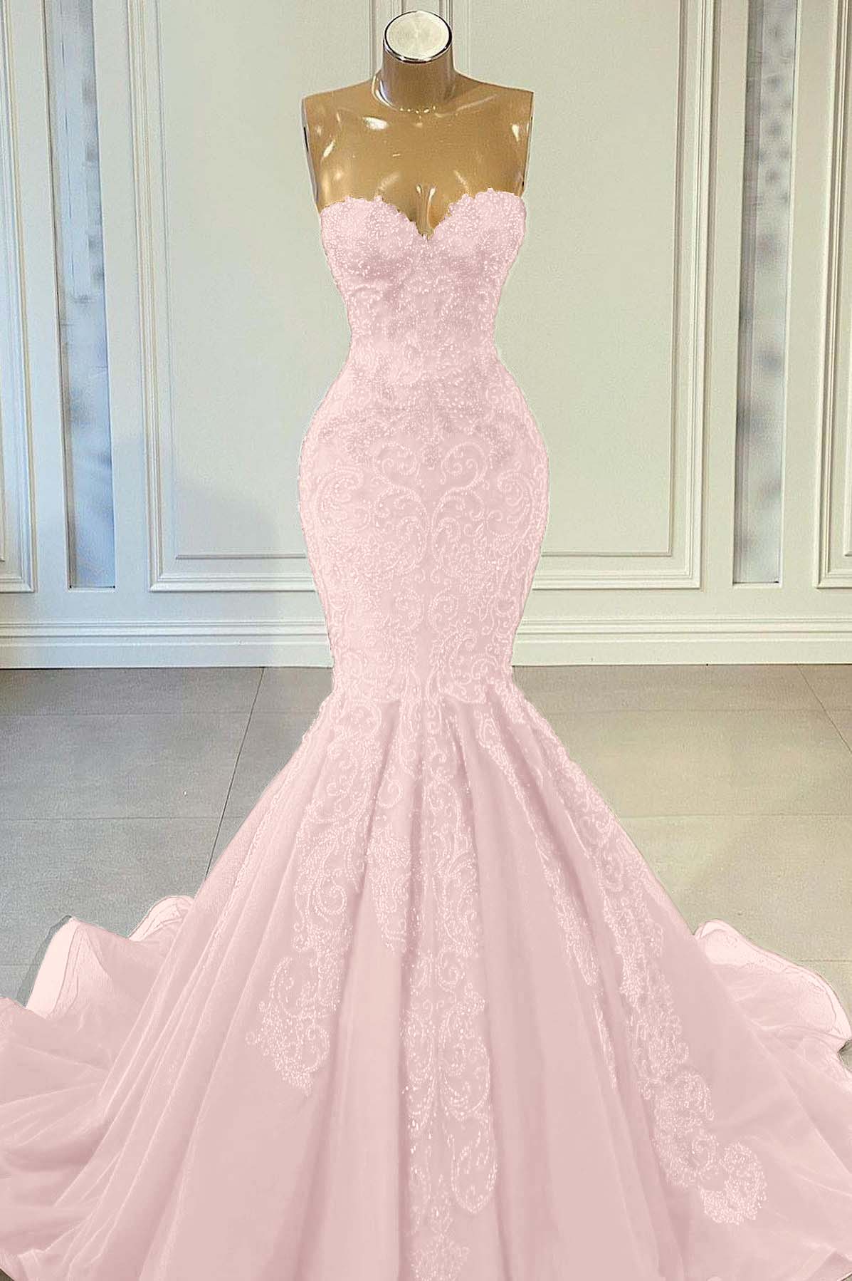 Sweetheart Sleeveless Mermaid Prom Dresses With Sequins Beadings in Royal Blue