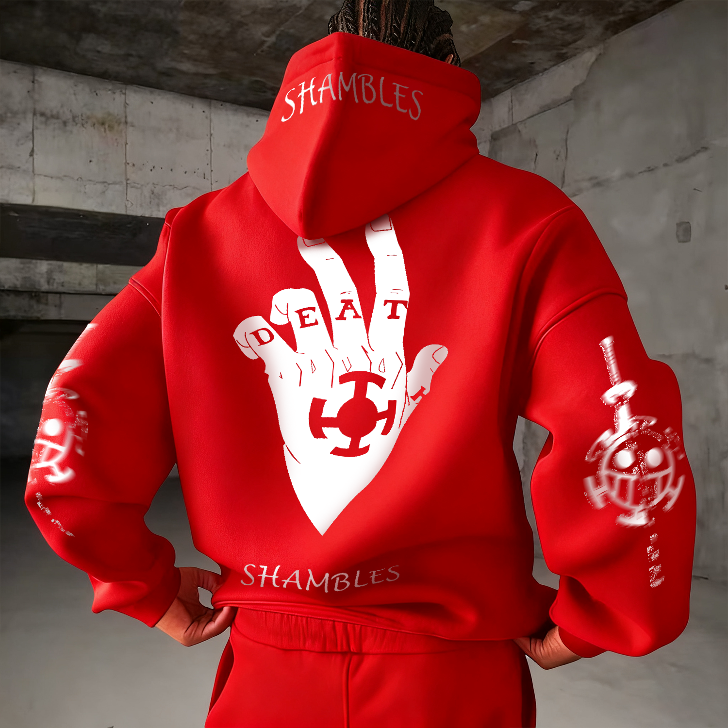  Anime-Inspired Evil Eye Graphic Hoodie for Casual Wear